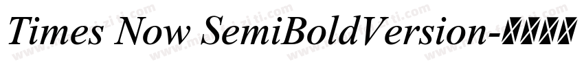 Times Now SemiBoldVersion字体转换